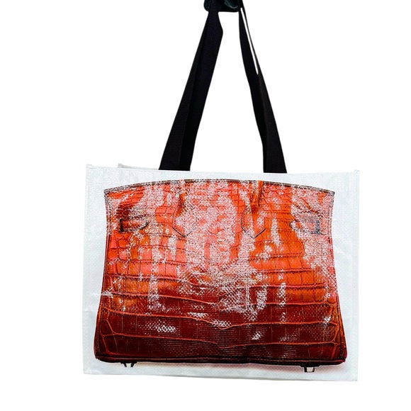 HERMES BIRKIN PRINT VINYL TOTE BAG - Picture 7 of 8